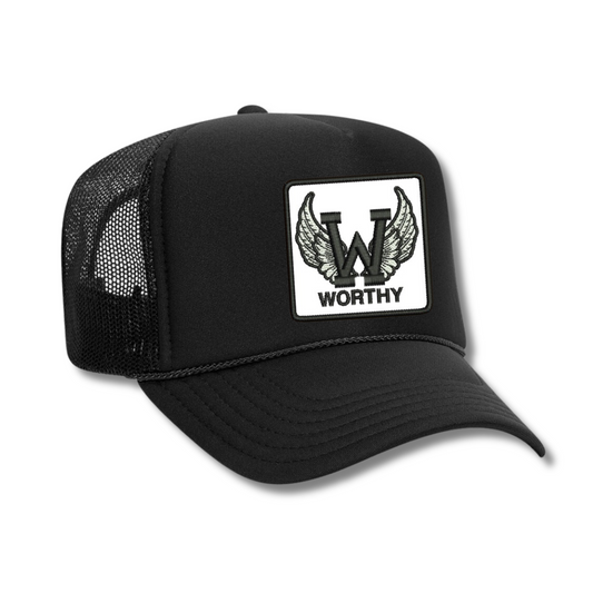 WORTHY.  Patch Foam Trucker - Black