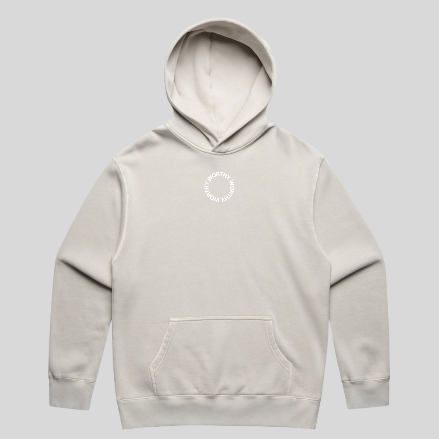 Relax Faded Hoodie - Circle Logo Embroidered